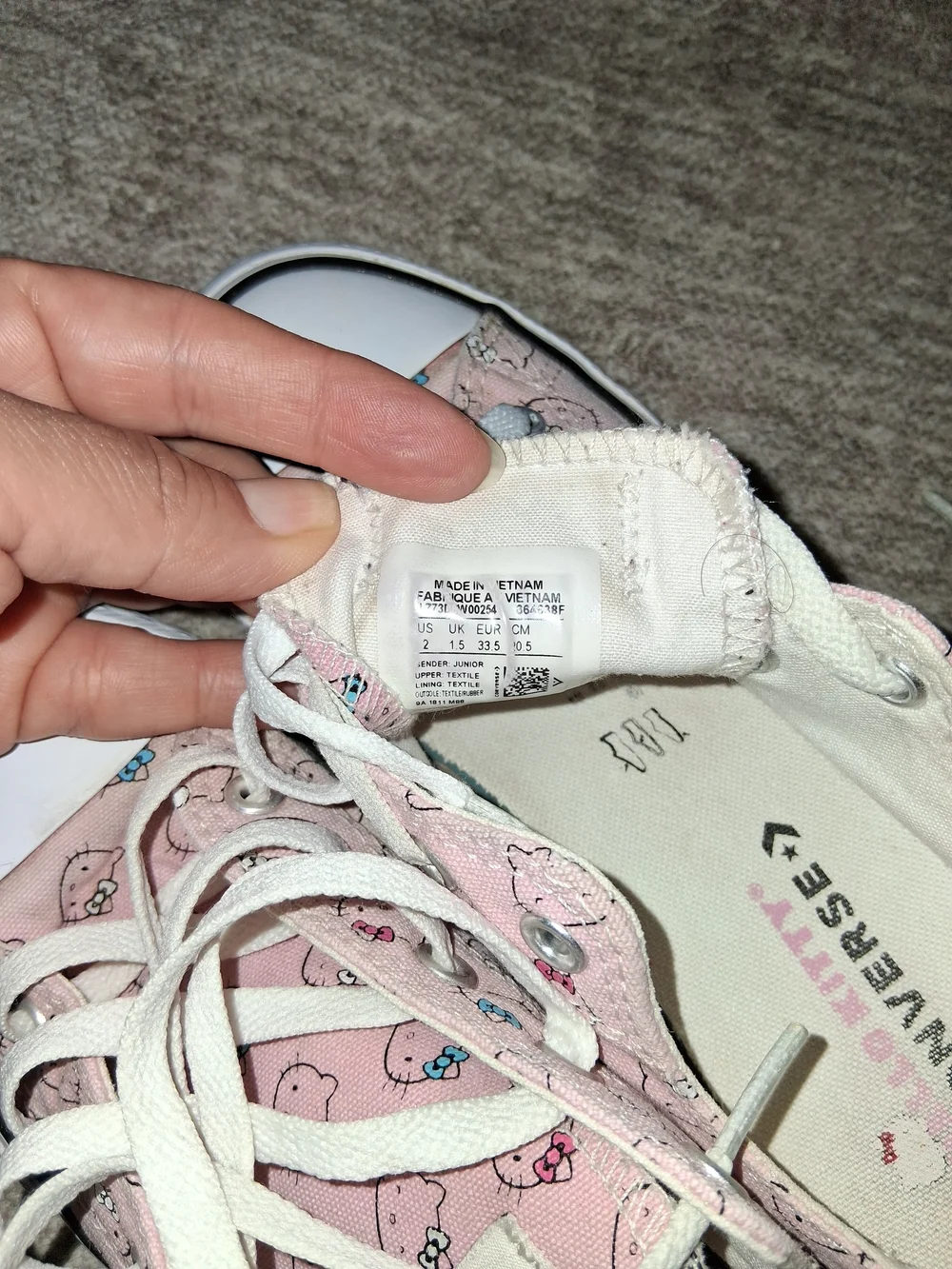 Hello Kitty x Converse Pink Low Top Sneakers